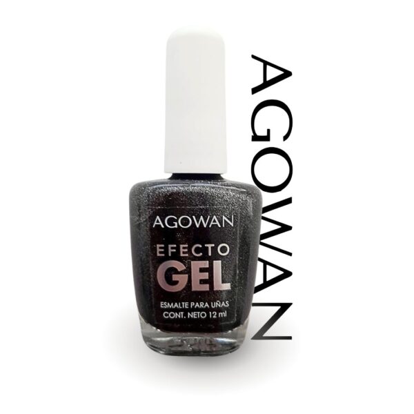 Esmalte #E09 Negro con destellos